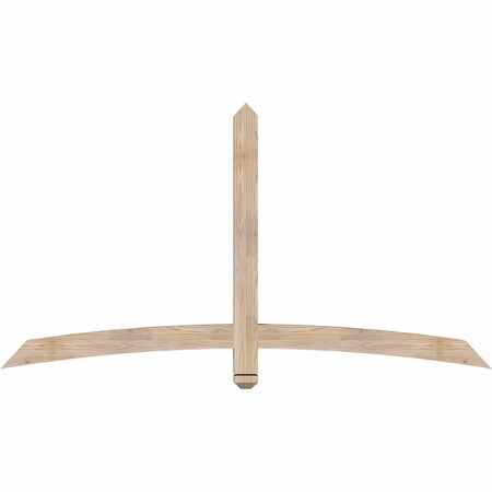 Ekena Millwork Bellingham Smooth Timber Gable Bracket, Douglas Fir, 72"W x 39"H x 3 1/2"D x 3 1/2"F, 13/12 Pitch GBW072X39X0404BEL00SDF